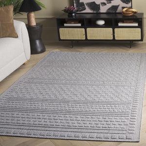 Safavieh Milos Elegant Power-loomed Indoor/Outdoor Rug With Geometric Patterns For Timeless Home Décor Grey Polypropylene Mlo110f-8