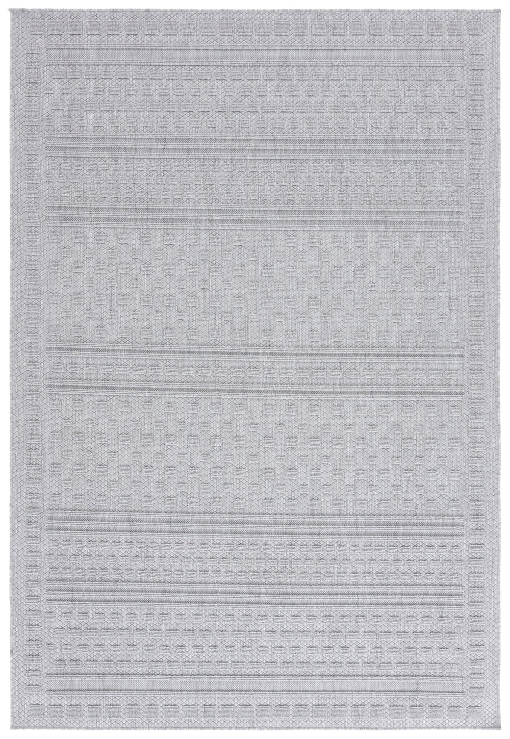Safavieh Milos Elegant Power-loomed Indoor/Outdoor Rug With Geometric Patterns For Timeless Home Décor Grey Polypropylene Mlo110f-8