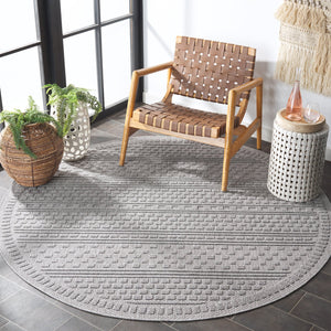 Safavieh Milos Elegant Power-loomed Indoor/Outdoor Rug With Geometric Patterns For Timeless Home Décor Grey Polypropylene Mlo110f-8