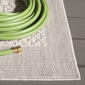 Safavieh Milos Elegant Geometric Rug - Timeless Design, Durable Construction, Perfect For Indoor & Outdoor Spaces Beige Polypropylene Mlo112b-7r