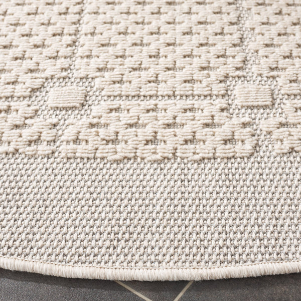 Safavieh Milos Elegant Geometric Rug - Timeless Design, Durable Construction, Perfect For Indoor & Outdoor Spaces Beige Polypropylene Mlo112b-7r