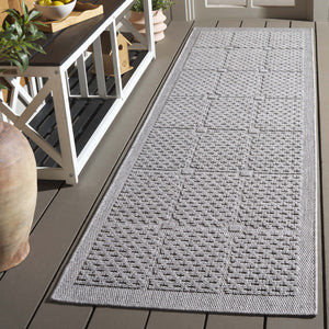 Safavieh Milos Elegant Geometric Rug - Timeless Design, Durable Construction, Perfect For Indoor & Outdoor Spaces Grey Polypropylene Mlo112f-5