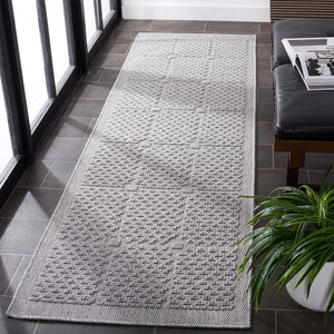 Safavieh Milos Elegant Geometric Rug - Timeless Design, Durable Construction, Perfect For Indoor & Outdoor Spaces Grey Polypropylene Mlo112f-5
