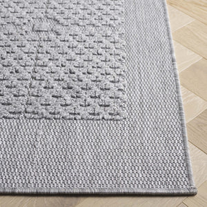 Safavieh Milos Elegant Geometric Rug - Timeless Design, Durable Construction, Perfect For Indoor & Outdoor Spaces Grey Polypropylene Mlo112f-5