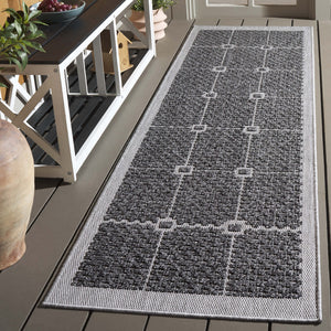 Safavieh Milos Elegant Geometric Rug - Timeless Design, Durable Construction, Perfect For Indoor & Outdoor Spaces Charcoal Polypropylene Mlo112h-7r
