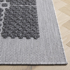 Safavieh Milos Elegant Geometric Rug - Timeless Design, Durable Construction, Perfect For Indoor & Outdoor Spaces Charcoal Polypropylene Mlo112h-7r