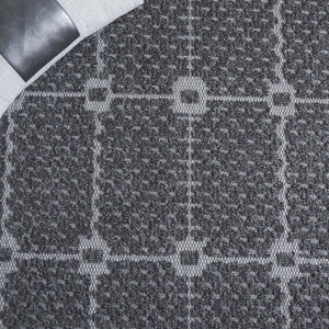 Safavieh Milos Elegant Geometric Rug - Timeless Design, Durable Construction, Perfect For Indoor & Outdoor Spaces Charcoal Polypropylene Mlo112h-7r