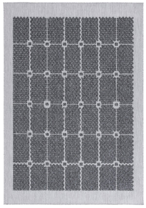 Safavieh Milos Elegant Geometric Rug - Timeless Design, Durable Construction, Perfect For Indoor & Outdoor Spaces Charcoal Polypropylene Mlo112h-7r