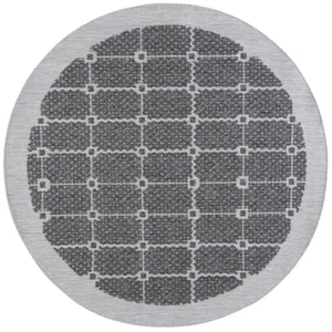 Safavieh Milos Elegant Geometric Rug - Timeless Design, Durable Construction, Perfect For Indoor & Outdoor Spaces Charcoal Polypropylene Mlo112h-7r