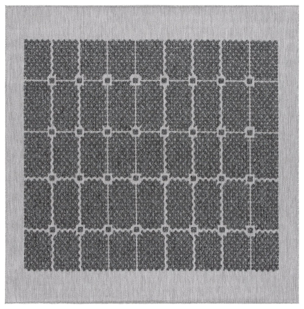 Safavieh Milos Elegant Geometric Rug - Timeless Design, Durable Construction, Perfect For Indoor & Outdoor Spaces Charcoal Polypropylene Mlo112h-7r