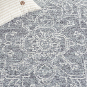 Safavieh Micro-Loop 425 Tufted 80% Wool 20% Cotton Traditional Rug Grey / Ivory MLP425G-8