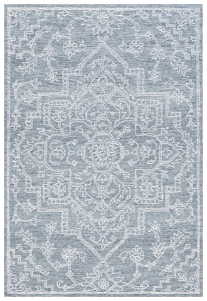 Safavieh Micro-Loop 425 Tufted 80% Wool 20% Cotton Traditional Rug Grey / Ivory MLP425G-8