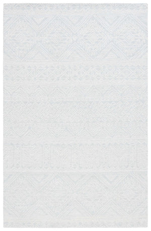 Safavieh Micro-Loop 426 Tufted 80% Wool 20% Cotton Traditional Rug Light Grey / Ivory MLP426F-8
