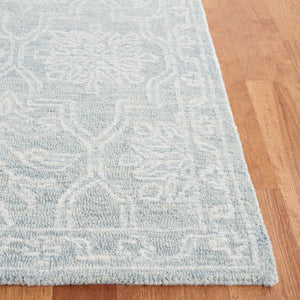 Safavieh Micro-Loop 429 Tufted 80% Wool 20% Cotton Traditional Rug Light Grey / Ivory MLP429F-8