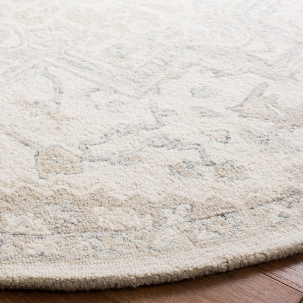 Safavieh Micro Loop Hand Tufted Wool Cotton Round Area Rug Neutral Ivory Beige Living Room 12' x 12' Round MLP503B-12R