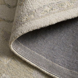 Safavieh Micro Loop Hand Tufted Wool Cotton Round Area Rug Neutral Ivory Beige Living Room 6' x 8' Oval MLP503B-68OV