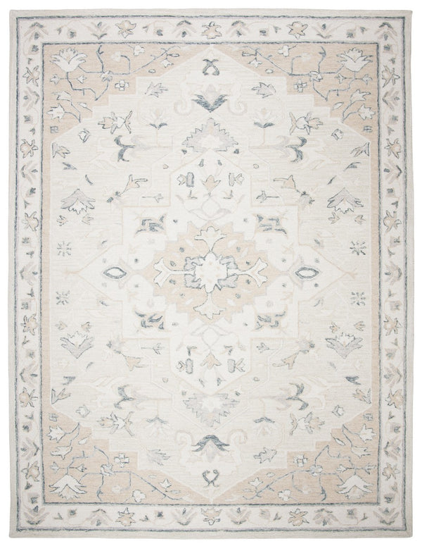 Safavieh Micro Loop 505 Hand Tufted TRADITIONAL Rug Beige / Ivory MLP505B-1218
