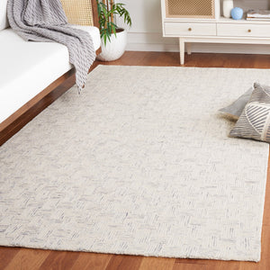 Safavieh Micro-Loop 537 Hand Tufted Modern Rug Ivory / Grey MLP537A-8
