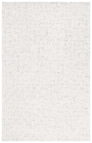 Safavieh Micro-Loop 537 Hand Tufted Modern Rug Ivory / Grey MLP537A-8