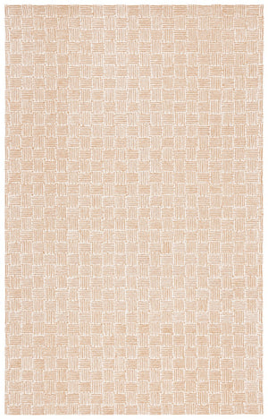 Safavieh Micro-Loop 537 Hand Tufted Modern Rug Light Gold / Ivory MLP537D-8