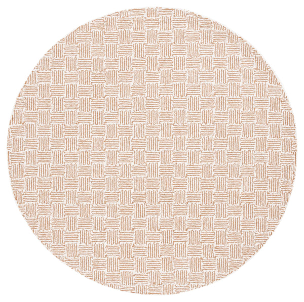 Safavieh Micro-Loop Hand-Tufted 9X12 Wool Cotton Rug In Light Gold Ivory – Low-Pile Geometric Scandinavian Style Durable Elegance MLP537D-9