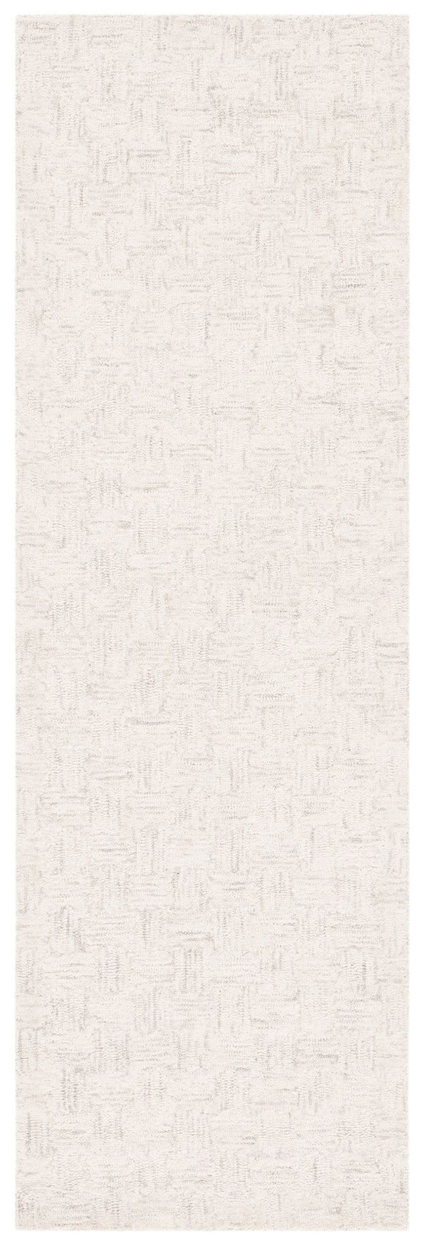Safavieh Micro-Loop Hand-Tufted Round Rug Light Grey Ivory — Low-Profile Wool-Cotton Blend, Durable Grip 9'-0" x 9'-0" MLP537F-9R