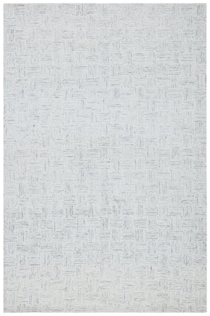 Safavieh Micro-Loop Hand-Tufted Light Grey Ivory Rug — Wool-Cotton Low-Profile Texture For Modern Spaces 9'-0" x 9'-0" MLP537F-9SQ