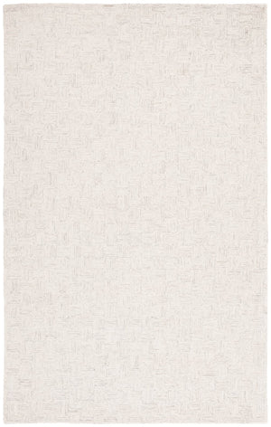 Safavieh Micro-Loop Hand-Tufted Round Rug Light Grey Ivory — Low-Profile Wool-Cotton Blend, Durable Grip 9'-0" x 9'-0" MLP537F-9R