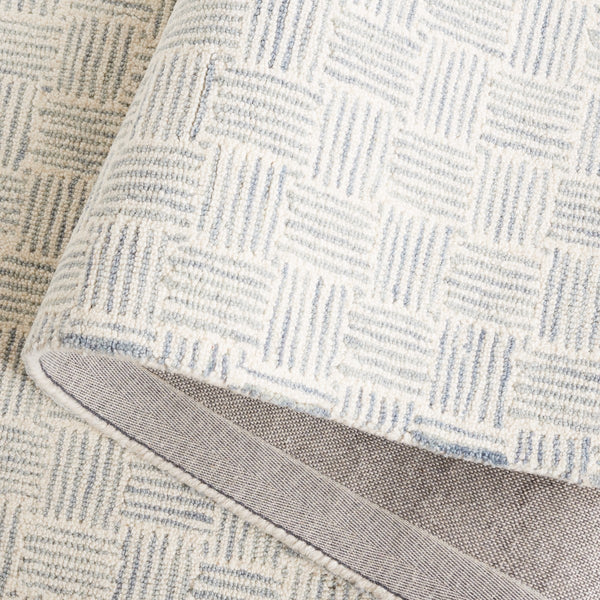 Safavieh Micro-Loop 537 Hand Tufted Modern Rug Grey / Ivory MLP537G-8