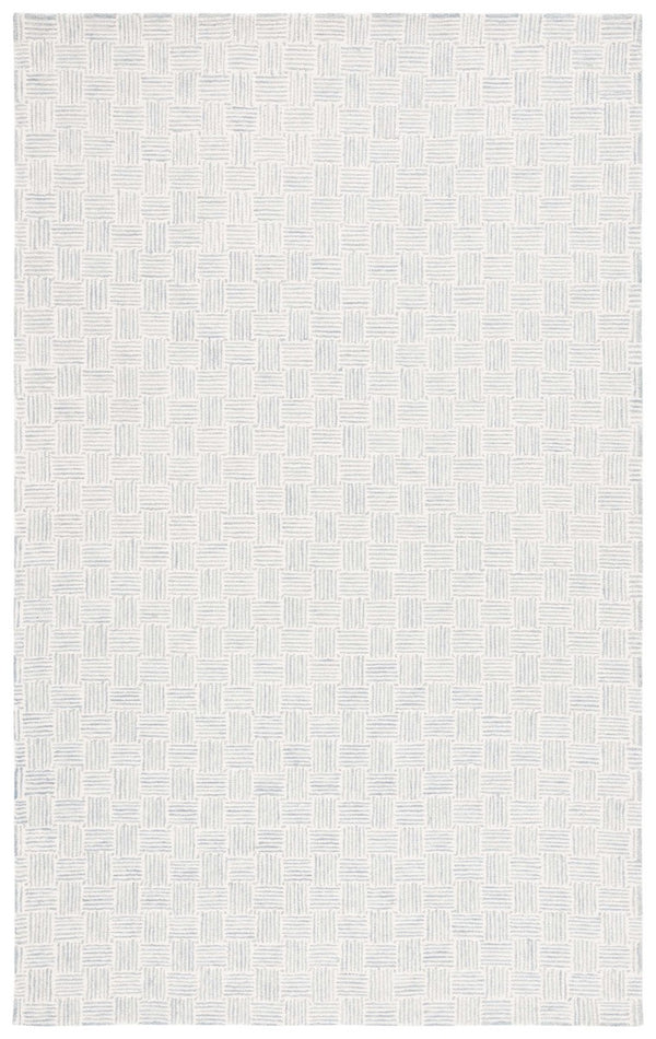 Safavieh Micro-Loop 537 Hand Tufted Modern Rug Grey / Ivory MLP537G-8