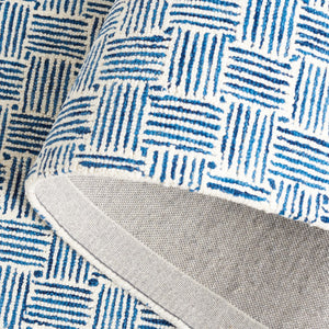 Safavieh Micro-Loop 537 Hand Tufted Modern Rug Navy / Ivory MLP537N-8