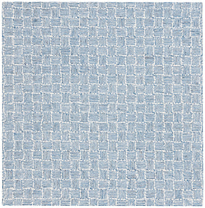 Safavieh Micro-Loop Hand-Tufted Navy Ivory Accent Rug — Low-Profile Wool, Artisanal Indian Craftsmanship, Cozy Touch 2'-0" x 3'-0" MLP537N-2