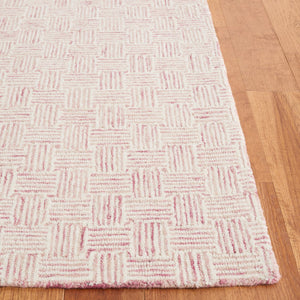 Safavieh Micro-Loop 537 Hand Tufted Modern Rug Pink / Ivory MLP537U-8