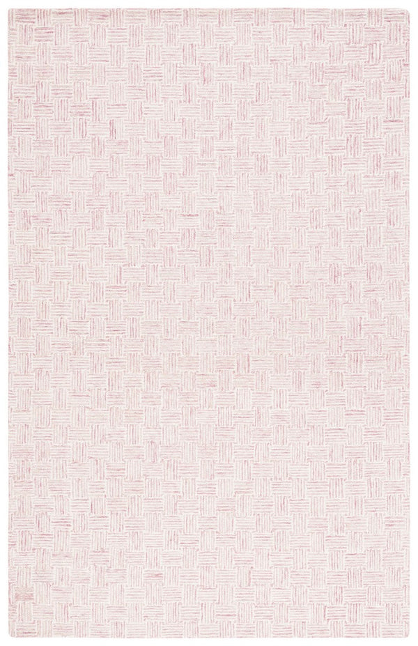 Safavieh Micro-Loop 537 Hand Tufted Modern Rug Pink / Ivory MLP537U-8