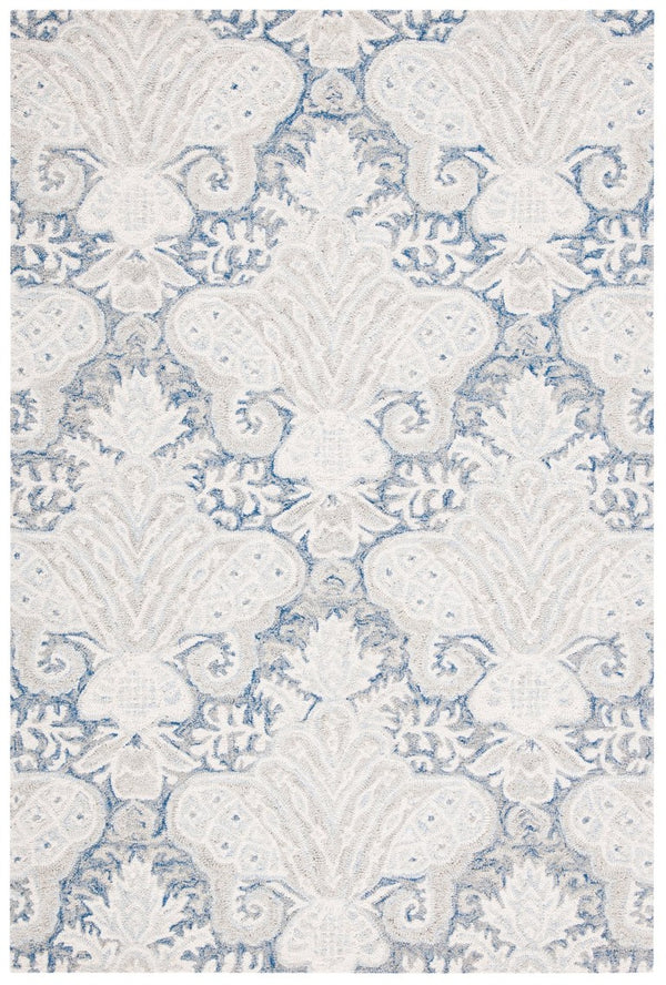 Safavieh Micro-Loop Hand-Tufted Wool Floral Runner Rug for Hallways and Entryways MLP539M