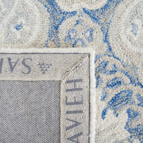 Safavieh Micro-Loop Hand-Tufted Wool Floral Runner Rug for Hallways and Entryways MLP539M