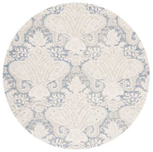Safavieh Micro-Loop Hand-Tufted Wool Floral Runner Rug for Hallways and Entryways MLP539M