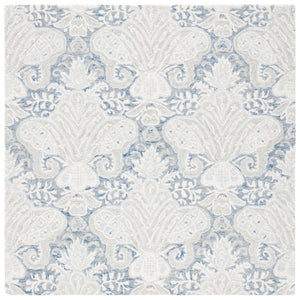 Safavieh Micro-Loop Hand-Tufted Wool Floral Runner Rug for Hallways and Entryways MLP539M