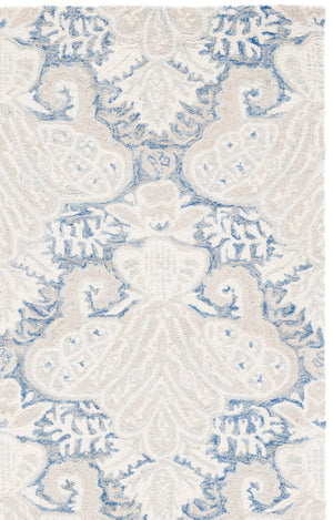 Safavieh Micro-Loop Hand-Tufted Wool Floral Runner Rug for Hallways and Entryways MLP539M