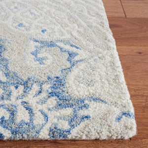 Safavieh Micro-Loop Hand-Tufted Wool Floral Runner Rug for Hallways and Entryways MLP539M