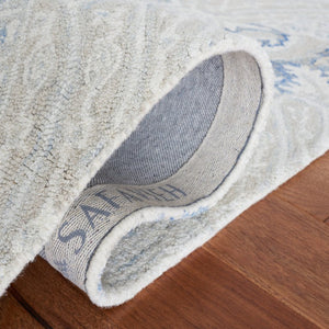 Safavieh Micro-Loop Hand-Tufted Wool Floral Runner Rug for Hallways and Entryways MLP539M