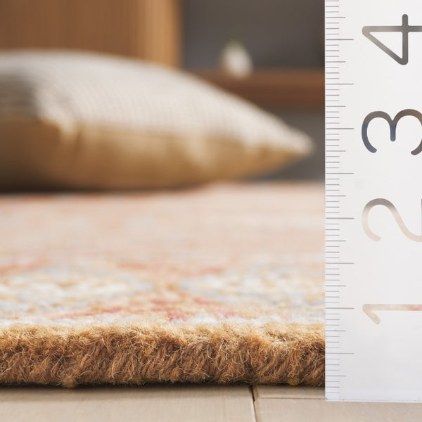Safavieh Micro-Loop Hand-Tufted Wool Cotton Runner Bohemian Hallway Rug in Ivory Tones Multicolor 2'-3" x 9'-0" MLP638P-29