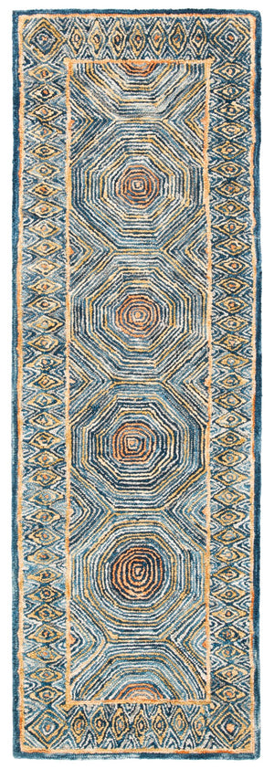 Safavieh Micro-loop Contemporary Hand-tufted Area Rug – Luxurious Wool & Cotton Design For Elegant Interiors Green ,Blue Wool And Cotton With Latex Mlp638y-25