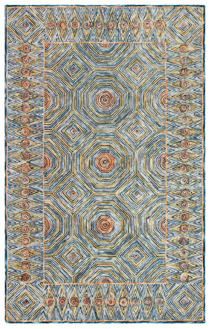 Safavieh Micro-loop Contemporary Hand-tufted Area Rug – Luxurious Wool & Cotton Design For Elegant Interiors Green ,Blue Wool And Cotton With Latex Mlp638y-25