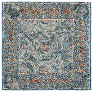 Safavieh Micro-loop Contemporary Hand-tufted Area Rug – Luxurious Wool & Cotton Design For Elegant Interiors Green ,Blue Wool And Cotton With Latex Mlp638y-25
