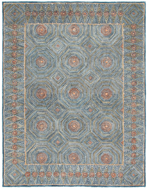 Safavieh Micro-loop Contemporary Hand-tufted Area Rug – Luxurious Wool & Cotton Design For Elegant Interiors Green ,Blue Wool And Cotton With Latex Mlp638y-25