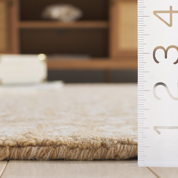 Safavieh Micro-loop Hand-tufted Wool And Cotton Area Rug - Elegant Geometric Design For Modern Homes Gold ,Ivory 80% Wool And 20% Cotton Mlp801d-4