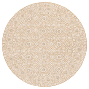 Safavieh Micro-loop Hand-tufted Wool And Cotton Area Rug - Elegant Geometric Design For Modern Homes Gold ,Ivory 80% Wool And 20% Cotton Mlp801d-4