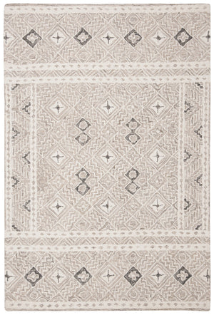 Safavieh Micro-loop Hand-tufted Rug In Elegant Grey And Ivory – Timeless Artistry For Any Home Decor Style Grey ,Ivory 80% Wool And 20% Cotton Mlp803f-25