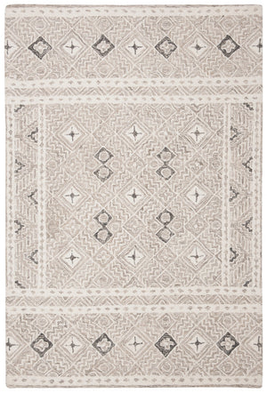 Safavieh Micro-loop Timeless Grey And Ivory Transitional Area Rug - Hand-tufted Luxury For Your Home Decor Grey ,Ivory 80% Wool And 20% Cotton Mlp803f-211